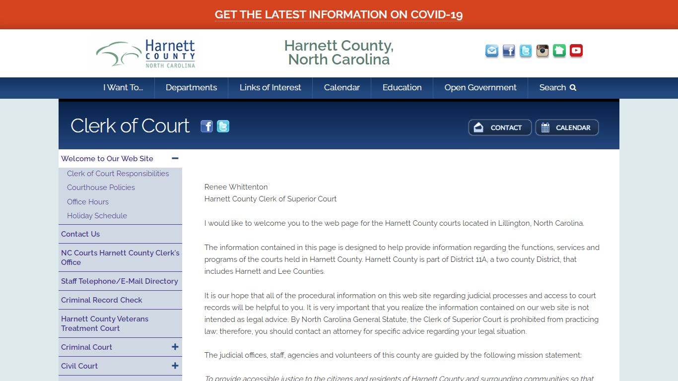 Harnett County Clerk of Superior Court