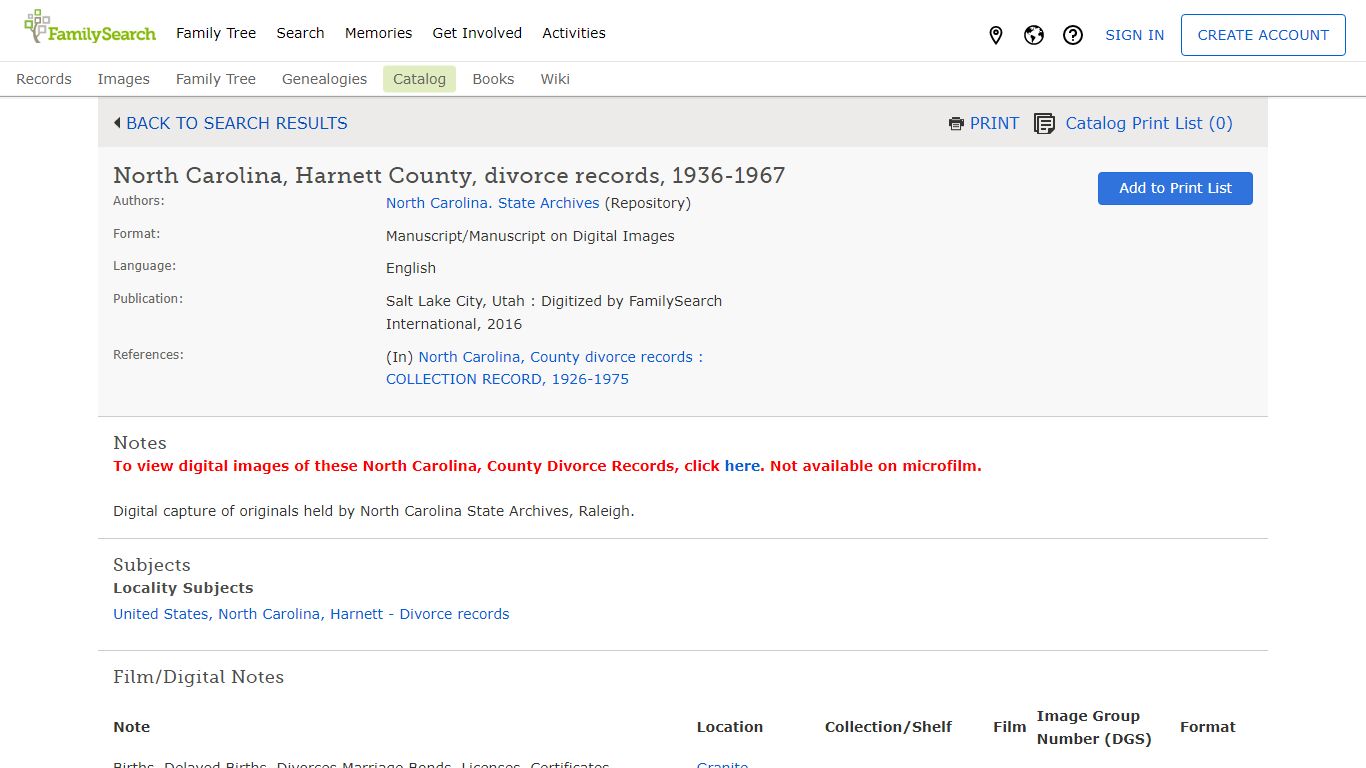 North Carolina, Harnett County, divorce records, 1936-1967 - FamilySearch